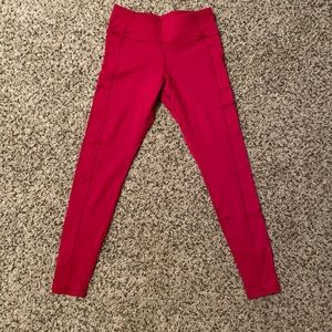 Womens Red Senita Athletics Leggings